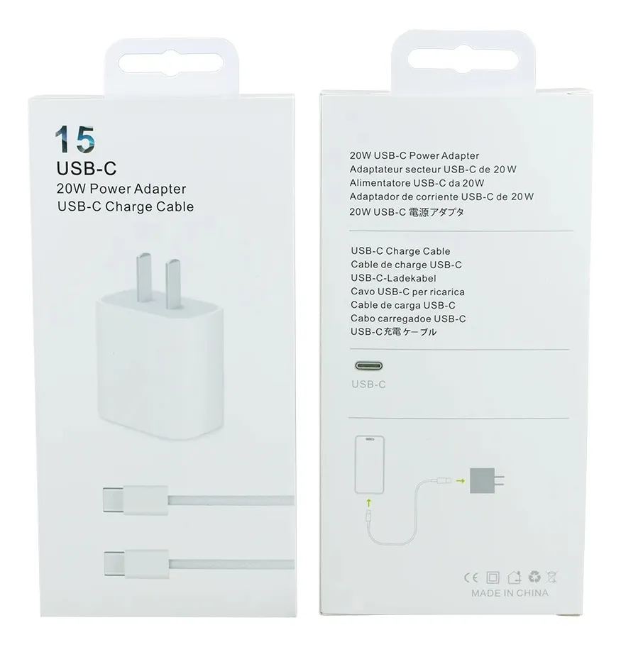 Cargador 20w Carga Rápida Para iPhone 15 Cable Trenzado - Image 3