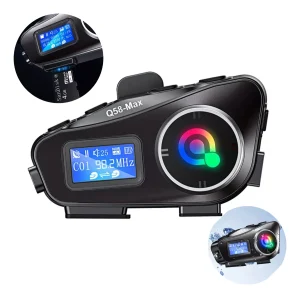 Intercomunicador Bluetooth Q58-max Radio Fm Casco Moto 25hr