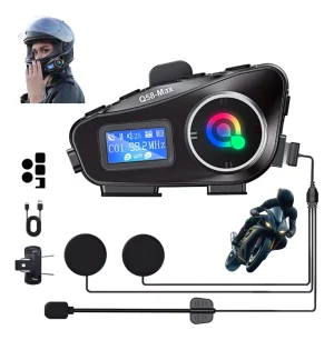 Intercomunicador Q58-max Bluetooth Fm Casco Moto Micro Sd