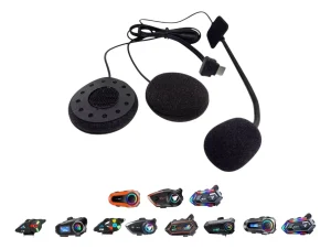 Micrófono Duro Q58max Moto Casco Repuesto Auricular Tipo-c