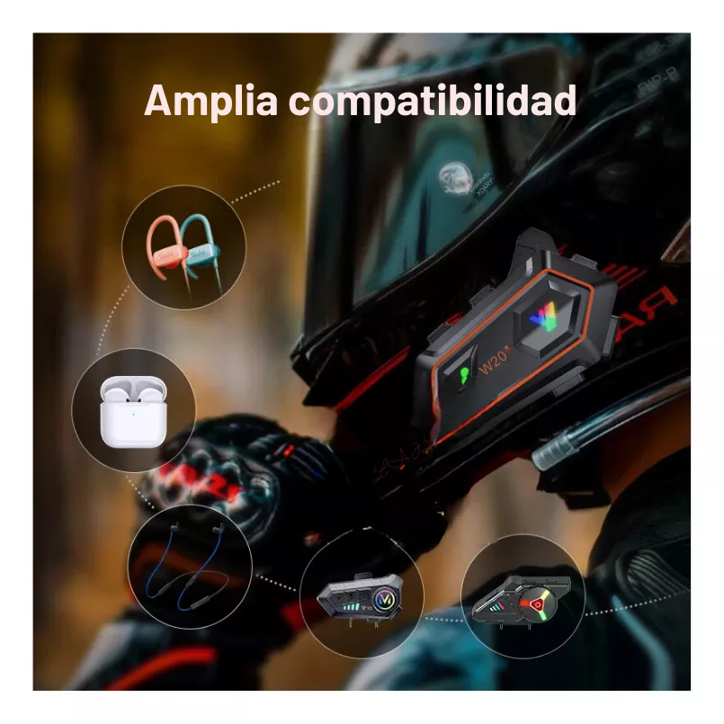 Intercomunicador Bluetooth Y20-2x Para Casco Moto Auricular - Image 7