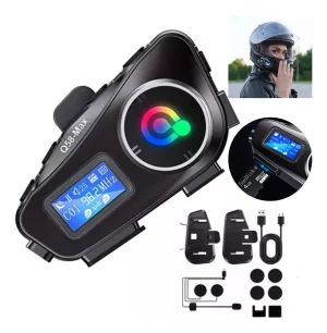 Intercomunicador Bluetooth Q58 Max para casco de moto