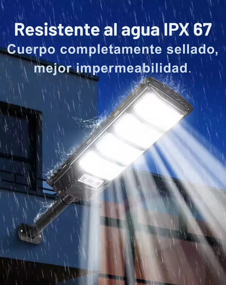 Lampara Solar 400w Control Sensor Luz Exterior Luz Led 432 - Image 8