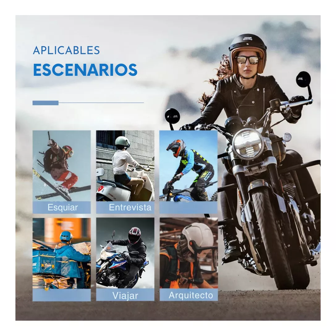 Intercomunicador 6 Pilotos Bluetooth Casco Moto X2pro 25hr - Image 2