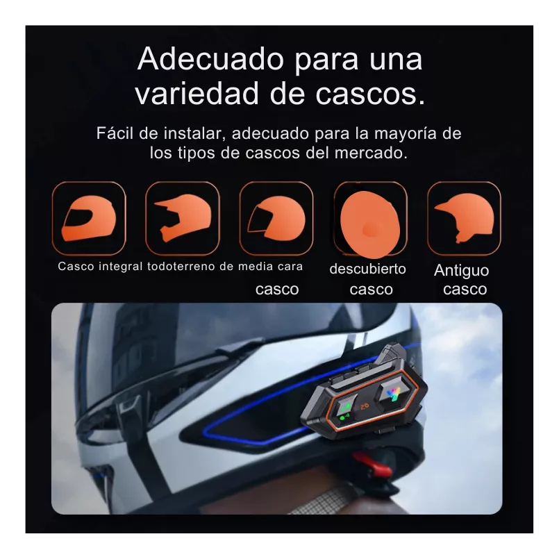 Intercomunicador Y20-2x Bluetooth Moto Casco Combo X2und - Image 5