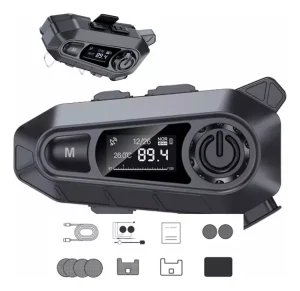 Auricular Bluetooth A1 Casco Moto Radio Fm Duración 30/40hr