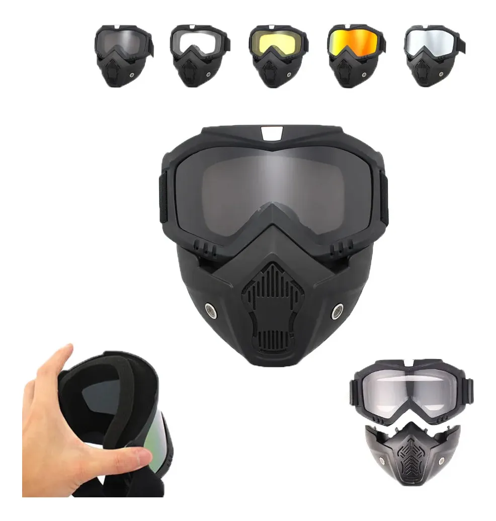 Careta Desmontable Motocross Painball Airsoft Ciclismo - Image 13