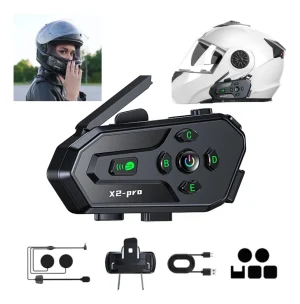 Intercomunicador Bluetooth Casco Moto X2pro Comparte Música
