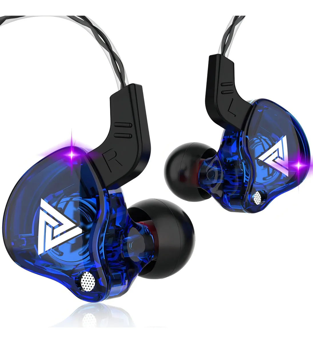 Audifonos Profesionales Monitoreo Qkz Ak6 Excelente Calidad Color Azul