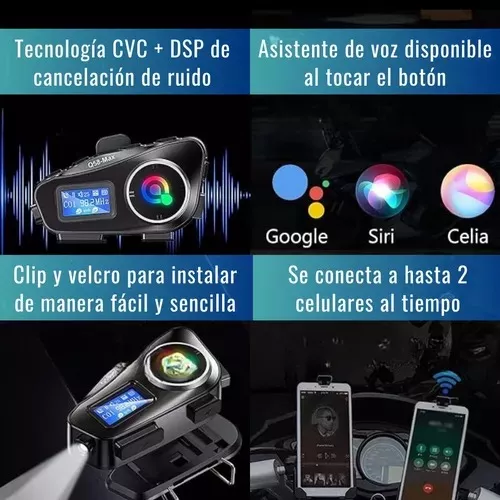 Intercomunicador Bluetooth Q58-max Radio Fm Casco Moto 25hr - Image 3