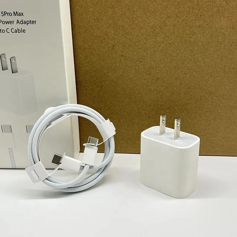 Cargador 20w Carga Rápida Para iPhone 15 Cable Trenzado - Image 4