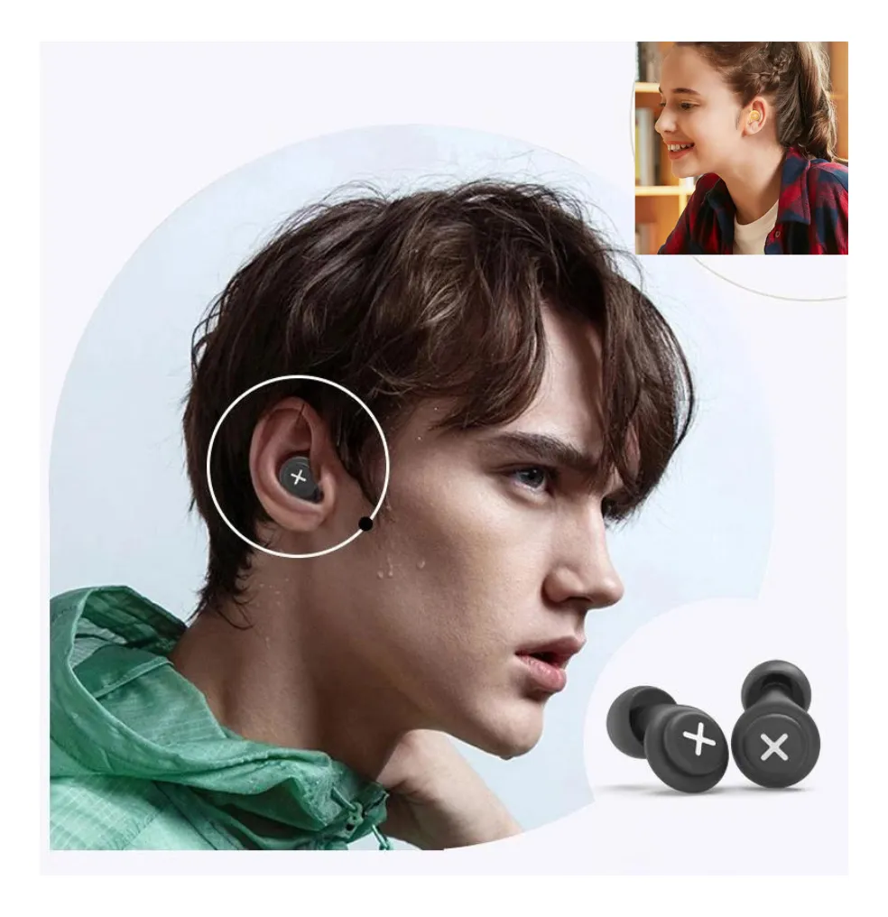 Tapones Para Dormir Cancelación De Ruido Silicona Multiuso - Image 3