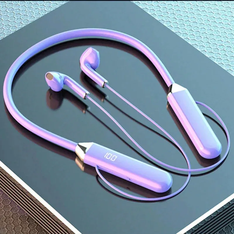 Audífonos Auriculares Inalámbricos Bluetooth Tipo Cuello Led