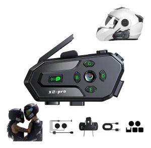 Intercomunicador Bluetooth 25 Hr Casco Moto X2pro 2unidades