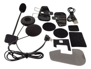 Kit Stickers Clip Cable T-c Micrófono Duro Q58max Moto Casco