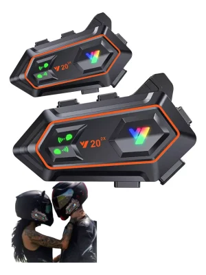 Intercomunicador Y20-2x Bluetooth Moto Casco Combo X2und