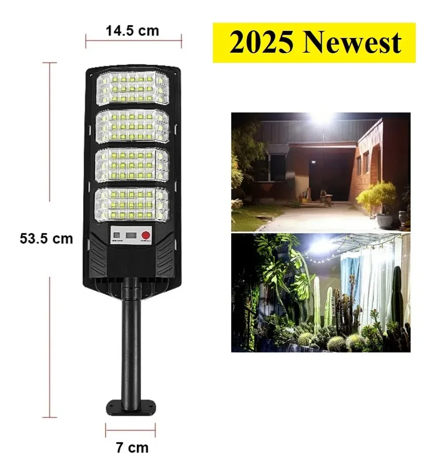 Lampara Solar 400w Control Sensor Luz Exterior Luz Led 432 - Image 5