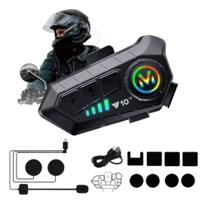 Intercomunicador Motocicleta Para Casco Bluetooth JZAQ Y10 1000ma Ip7