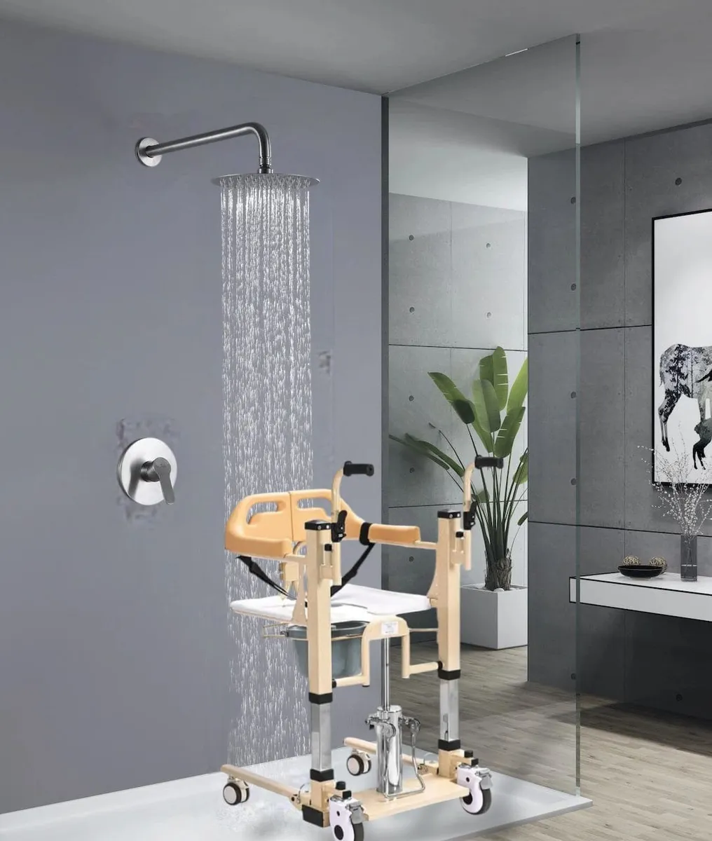 Silla Traslado Elevación Pacientes Impermeable Baño Ducha - Image 11