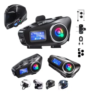 Intercomunicador Q58-max Fm Comparte Música Casco Moto X2und