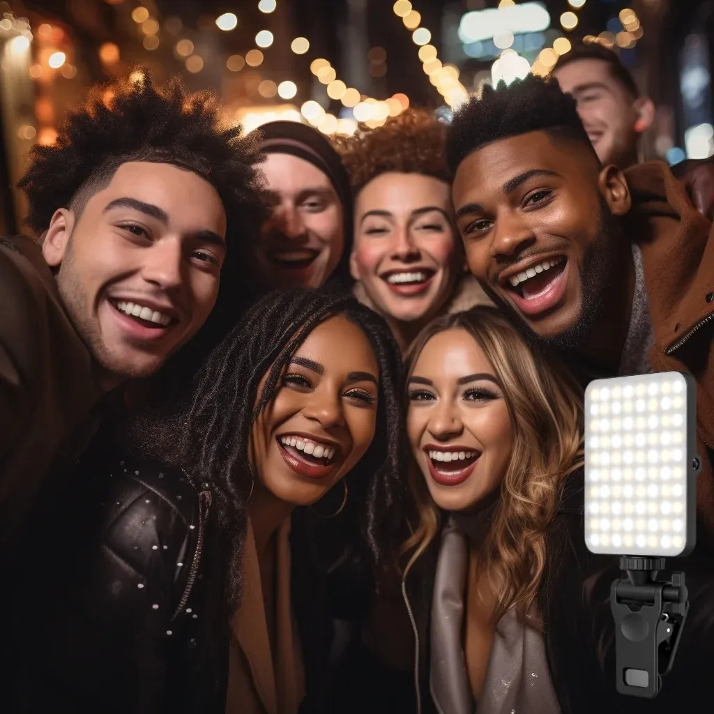 Luz Led Selfie Portátil Para Celular Video Tablet +clip - Image 6