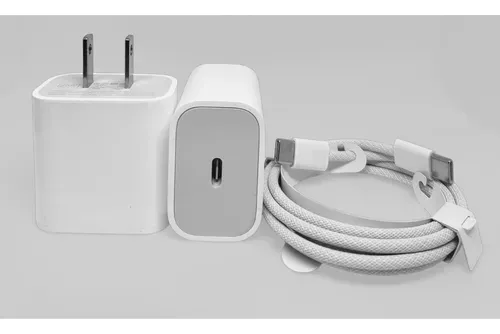 Cargador 20w Carga Rápida Para iPhone 15 Cable Trenzado - Image 8