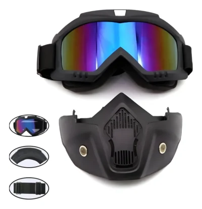 Careta Gafas Paintball Motocross Airsoft Táctica Tornasol