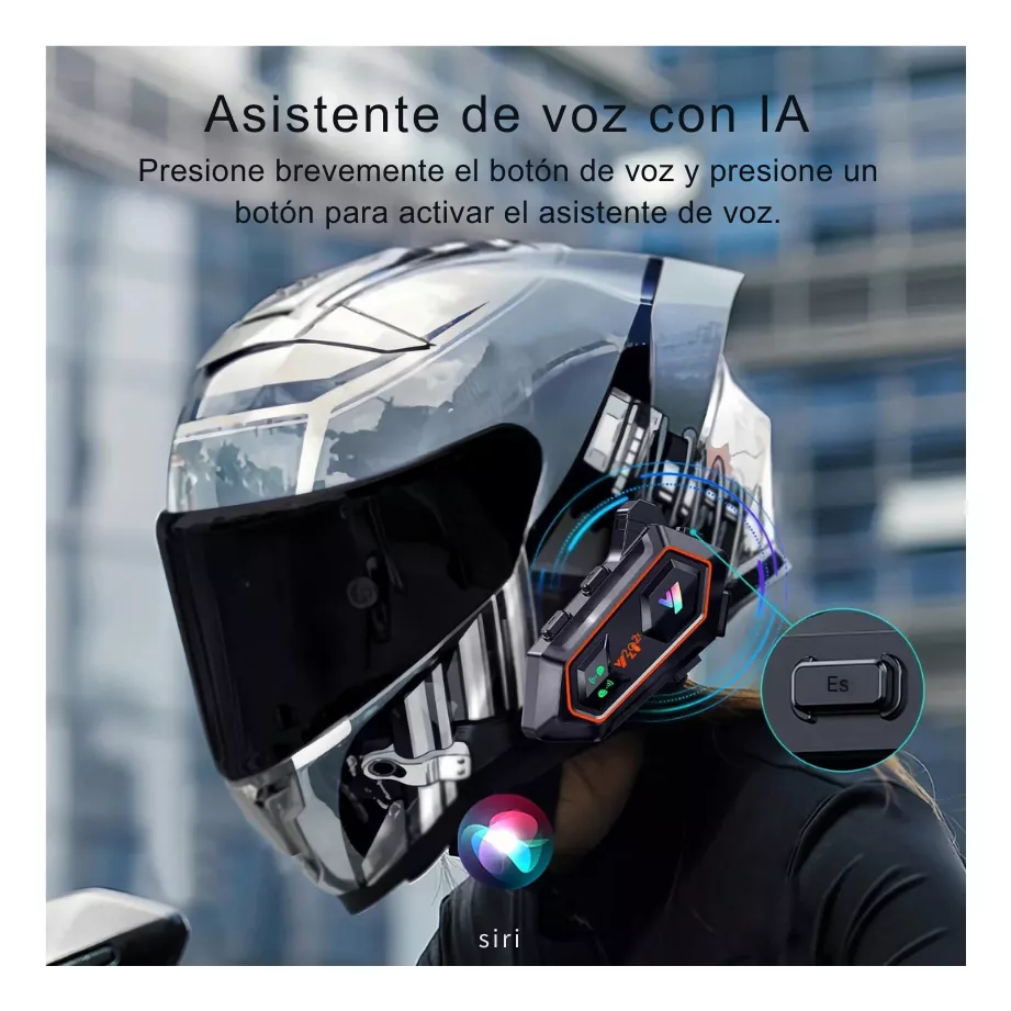 Intercomunicador Bluetooth Y20-2x Para Casco Moto Auricular - Image 5